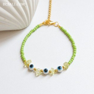 Handcrafted Evil Eyes Beads Bracelet Originally Premium Design